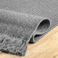 Grandes alfombras de lana gris para sala de estar